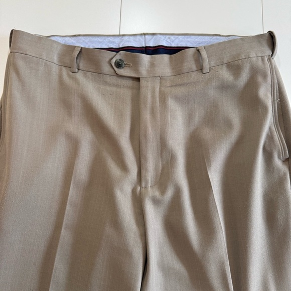 Roundtree Yorke Mens  Dress Pants Trousers Slacks 36x30 Brown - Picture 1 of 10